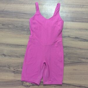 Lululemon Pink Sleeveless Romper One Piece Jumper